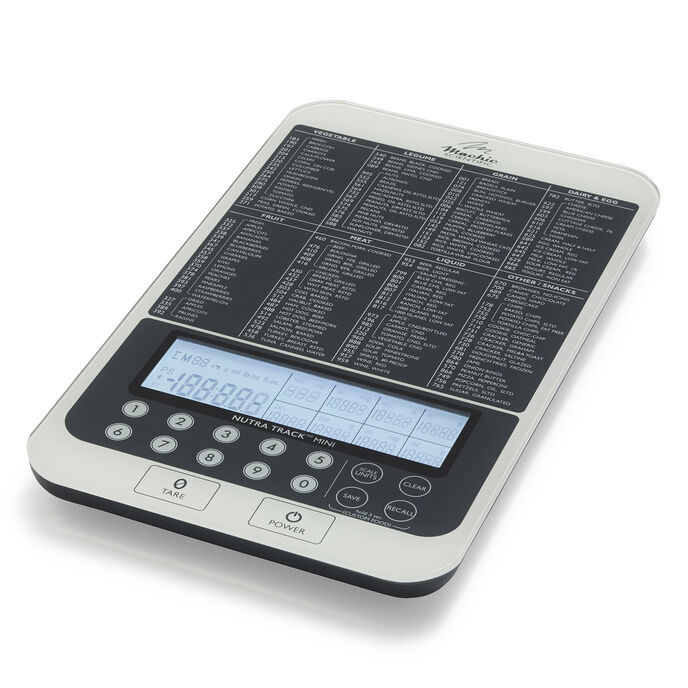 Mackie C19 Digital Kitchen Scale WIth Quick Calorie Reference Guide Gray Mackie C19 Digital Kitchen Scale WIth Quick Calorie Reference Guide Gray